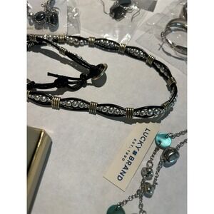 New Costume Fashion‎ Jewelry Lot Of Mixed Toned Colorful w Lucky, Pearl NOS Vntg